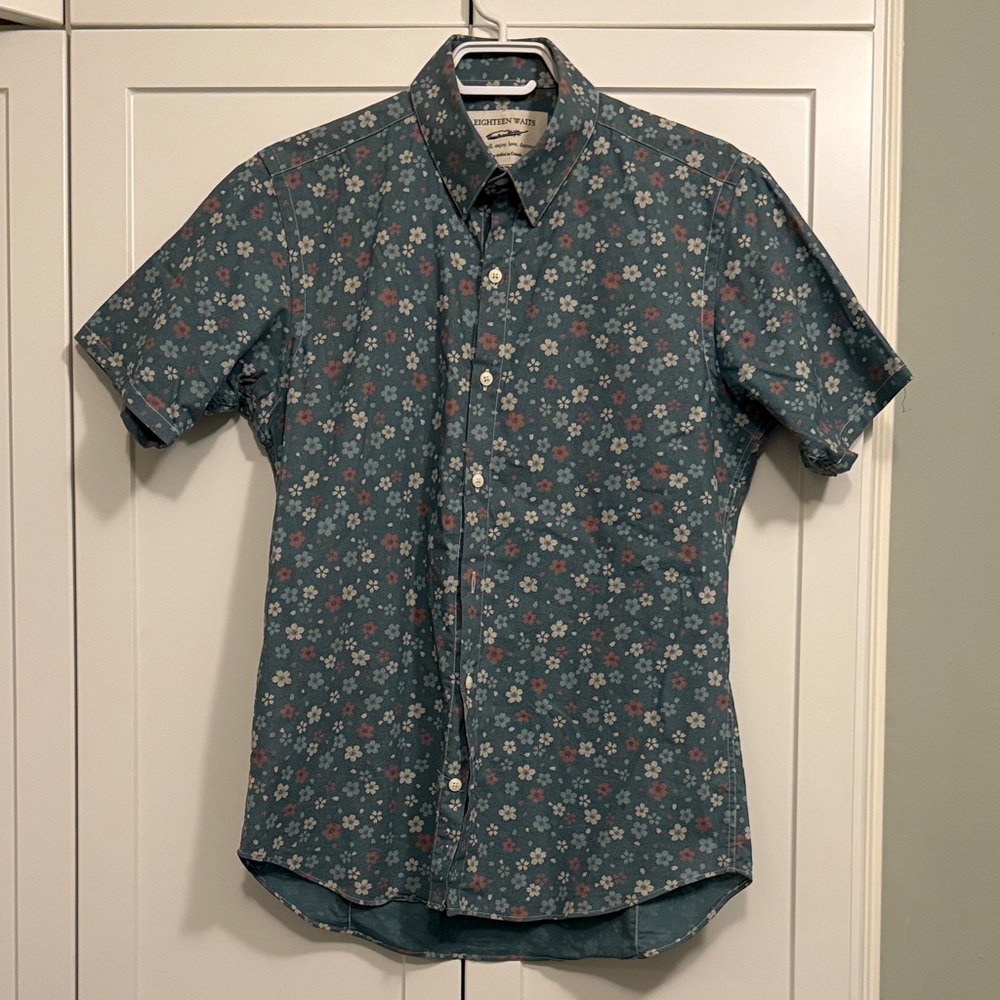 Eighteen Waits Japanese Floral Printed Shirt